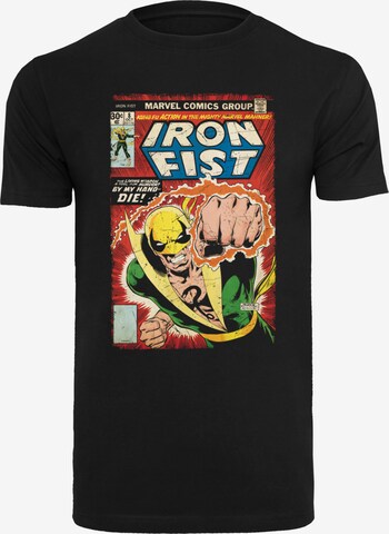 F4NT4STIC Shirt 'Marvel Iron Fist Cover' in Zwart: voorkant