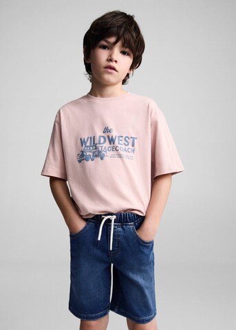 MANGO KIDS Normální Džíny 'Comfy' – modrá: přední strana