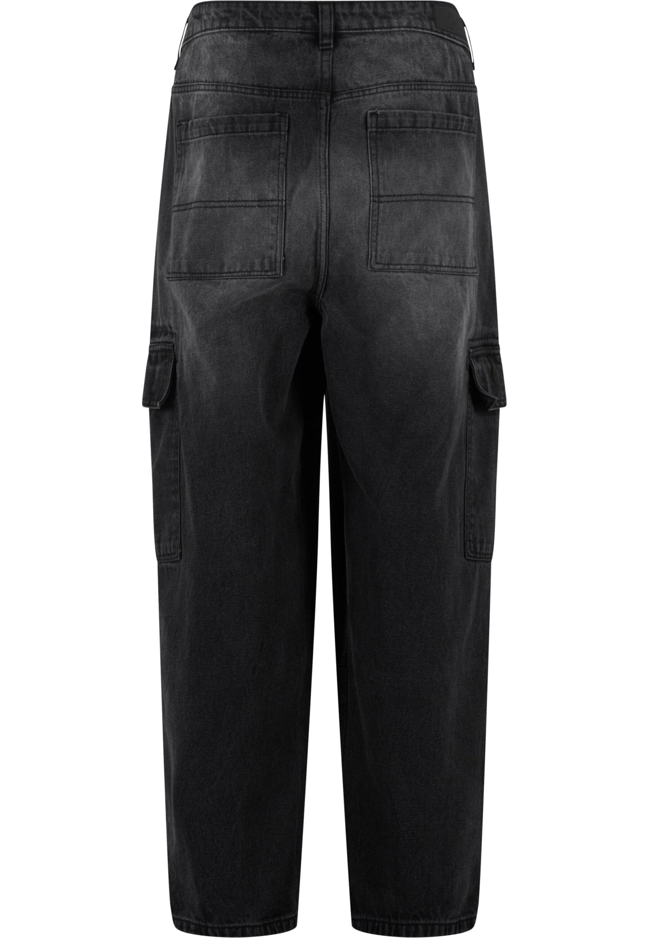 juoda Urban Classics Laisvas Darbinio stiliaus džinsai