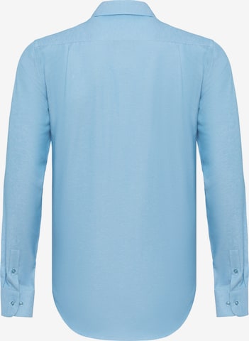 DENIM CULTURE - Ajuste estrecho Camisa 'BRADLEY' en azul