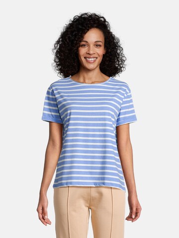 salzhaut Shirt 'OPDEELEN' in Blauw: voorkant