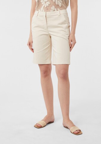 COMMA Wide Leg Shorts in Beige: Vorderseite
