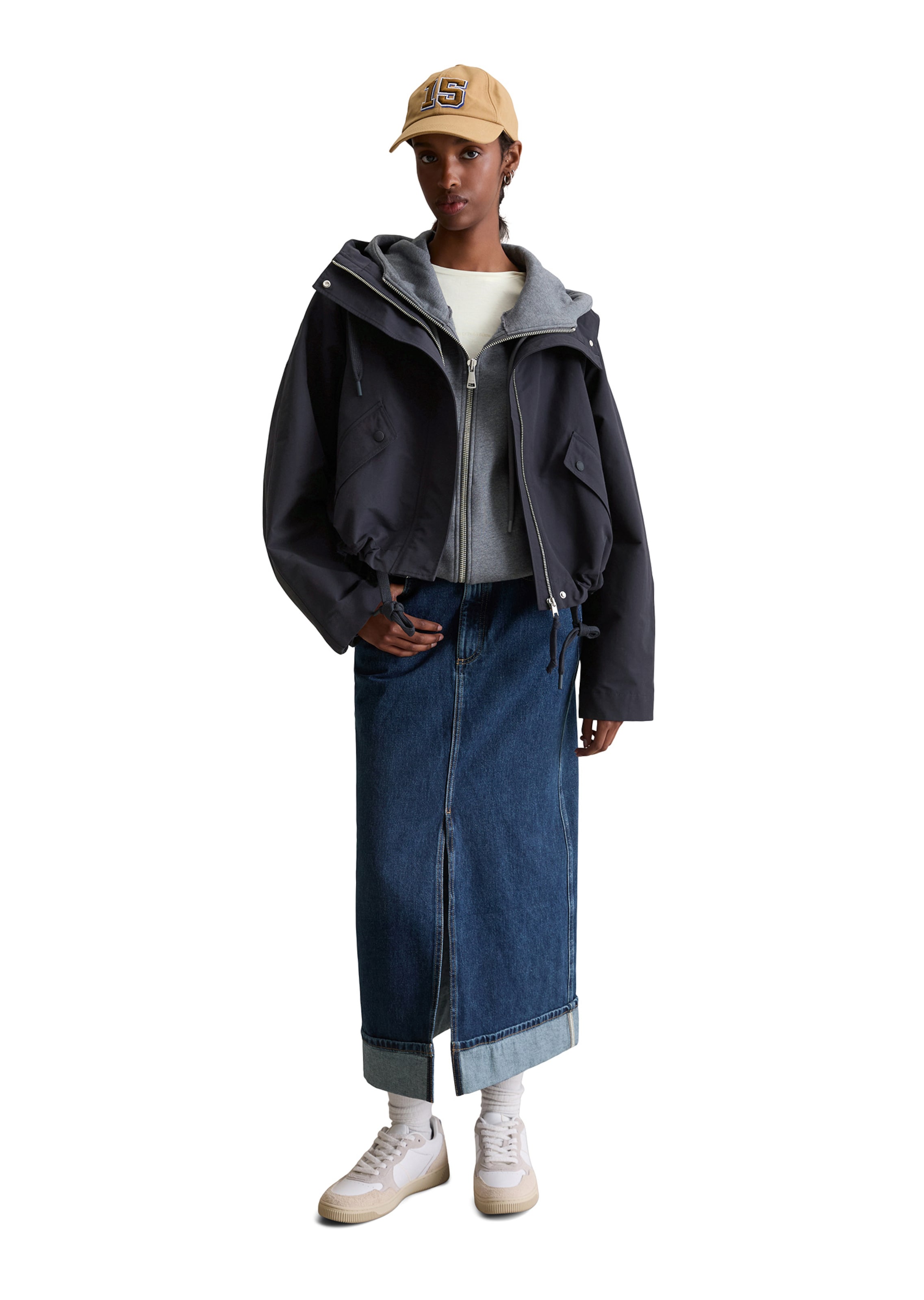 Marc O'Polo DENIM Tussenjas in Blauw