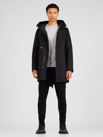 Peuterey Winterparka in Schwarz