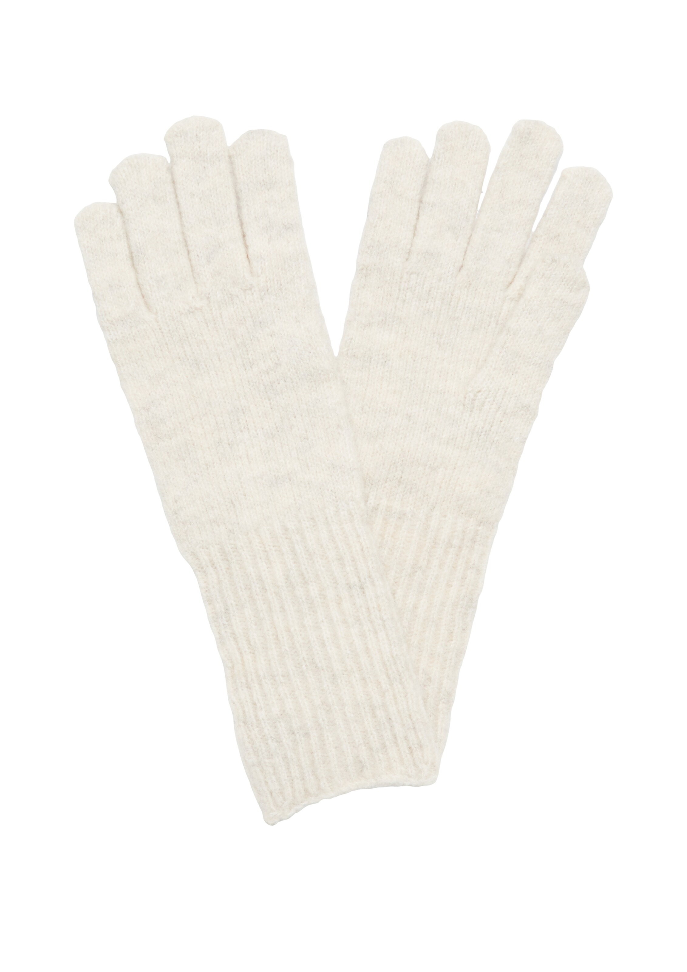 s.Oliver Fingerhandschuhe in Beige: Vorderseite