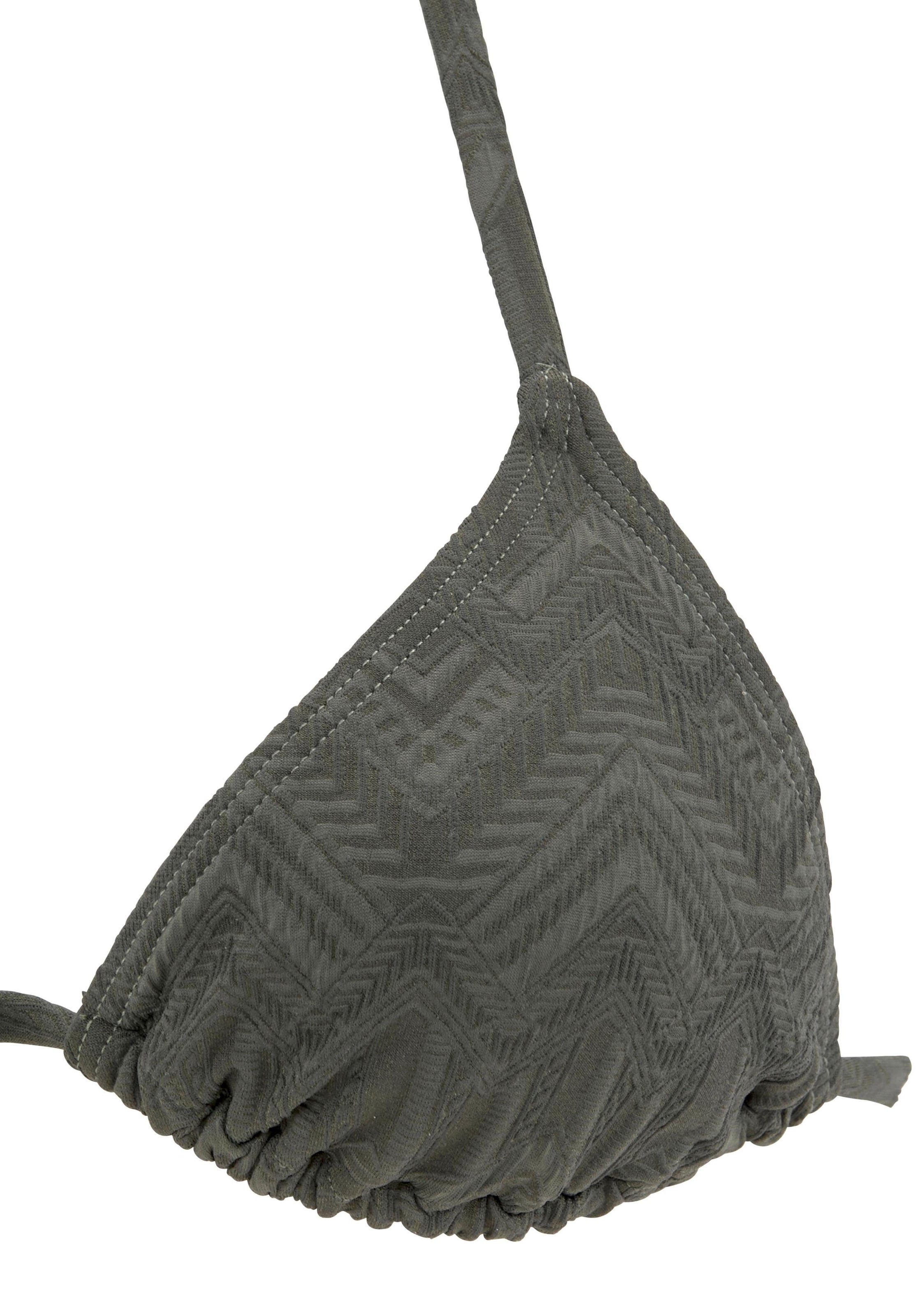 Triunghi Costum de baie două piese de la BUFFALO pe verde