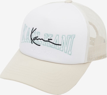 Casquette Karl Kani en blanc : devant