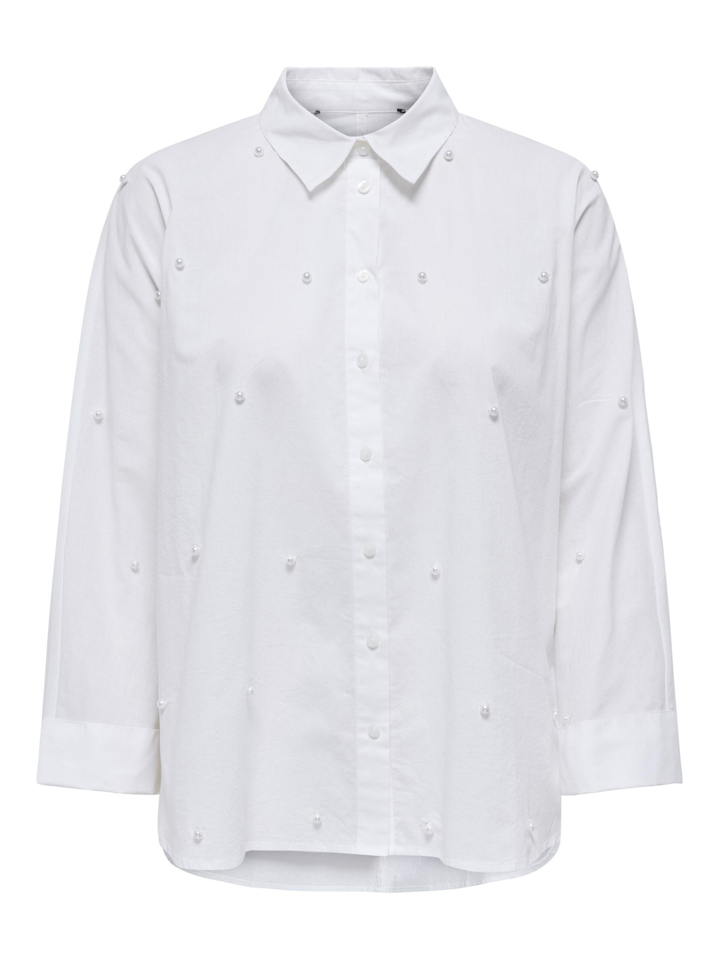 ONLY Blouse 'ONLNEW LINA GRACE' in Wit: voorkant