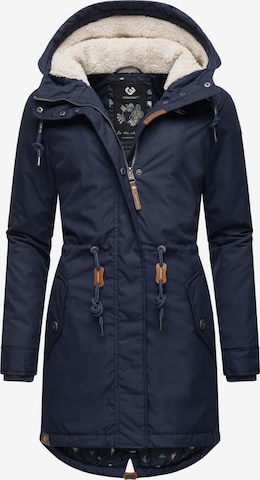 Ragwear Between-Seasons Parka 'Elba' in Blue: front