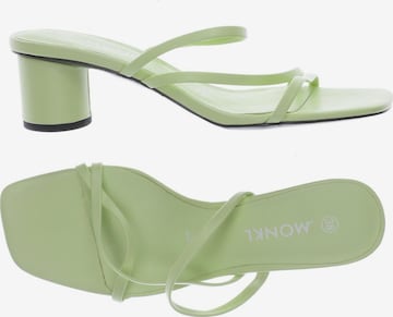 Monki Sandals & High-Heeled Sandals in 38 in Green: front