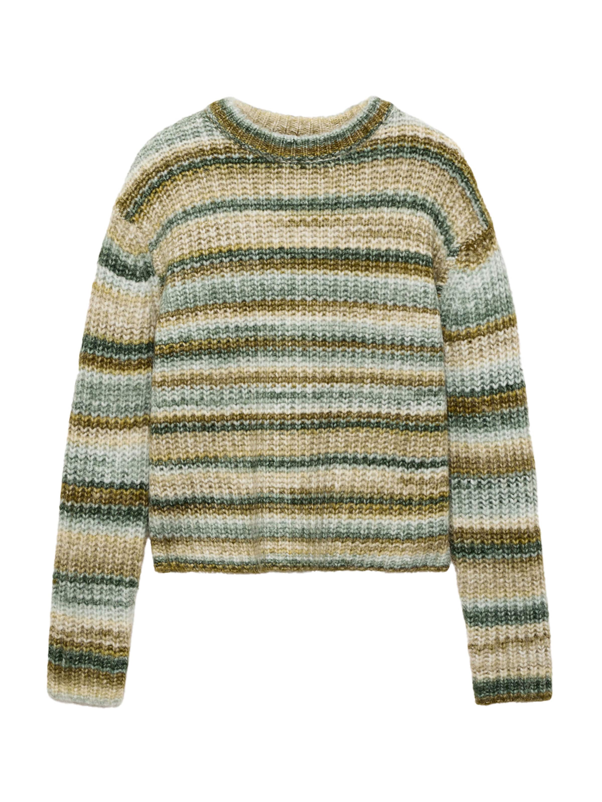 MANGO MANGO Pullover 'SPACE' in Schilf Schlussverkauf Bekleidung