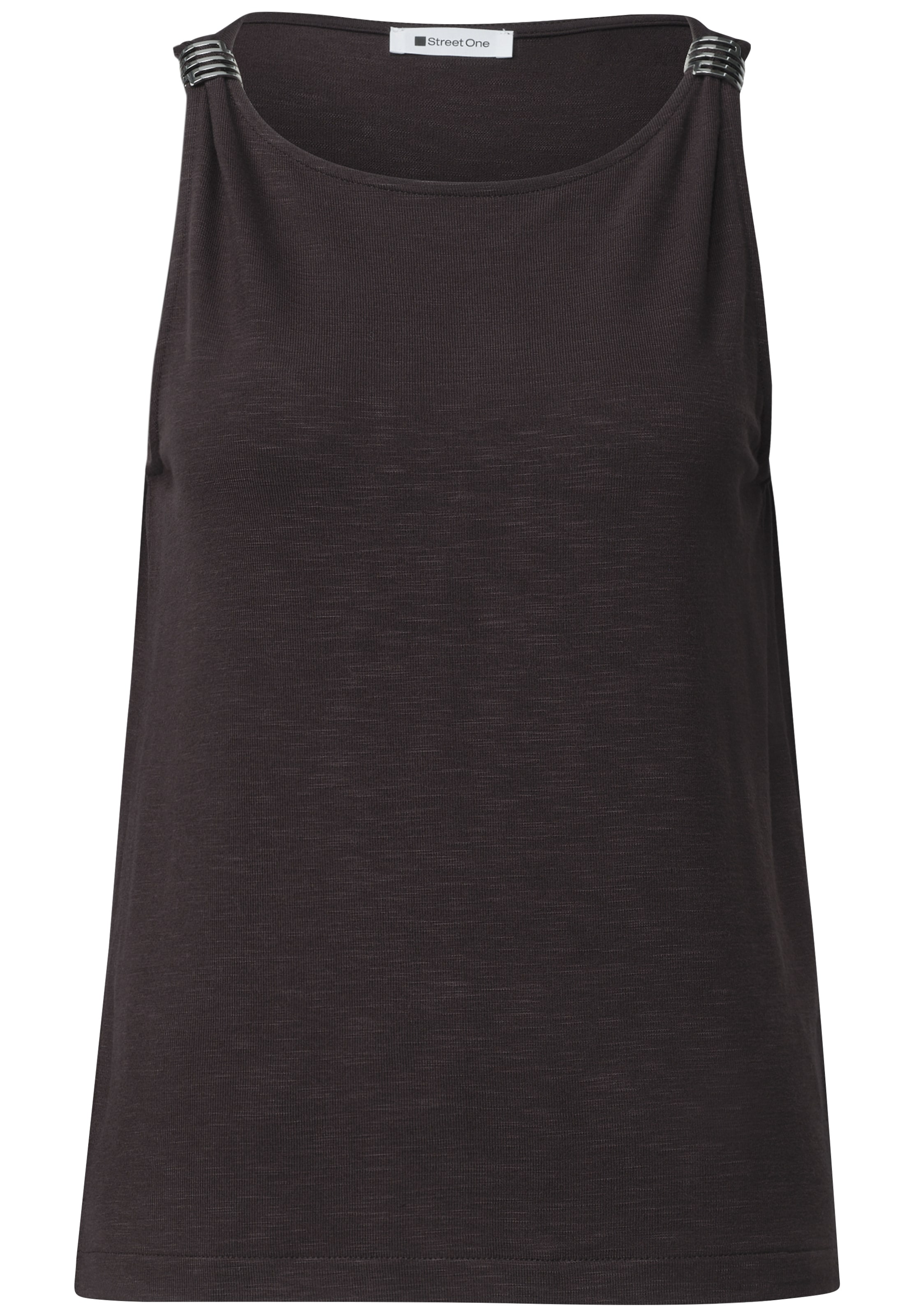 STREET ONE Top in Braun: Vorderseite