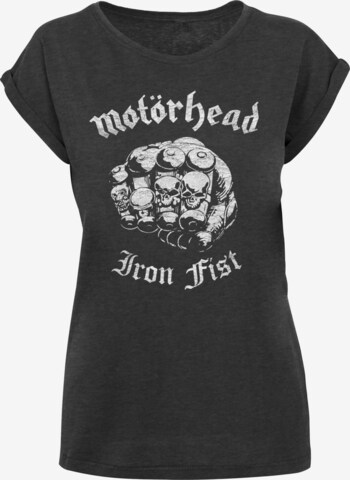 Merchcode Shirt 'Motorhead - Iron Fist' in Grijs: voorkant