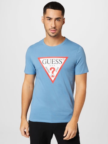 GUESS Shirt in Blauw: voorkant