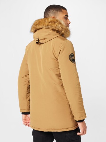 Superdry Winter Parka 'Everest' in Brown