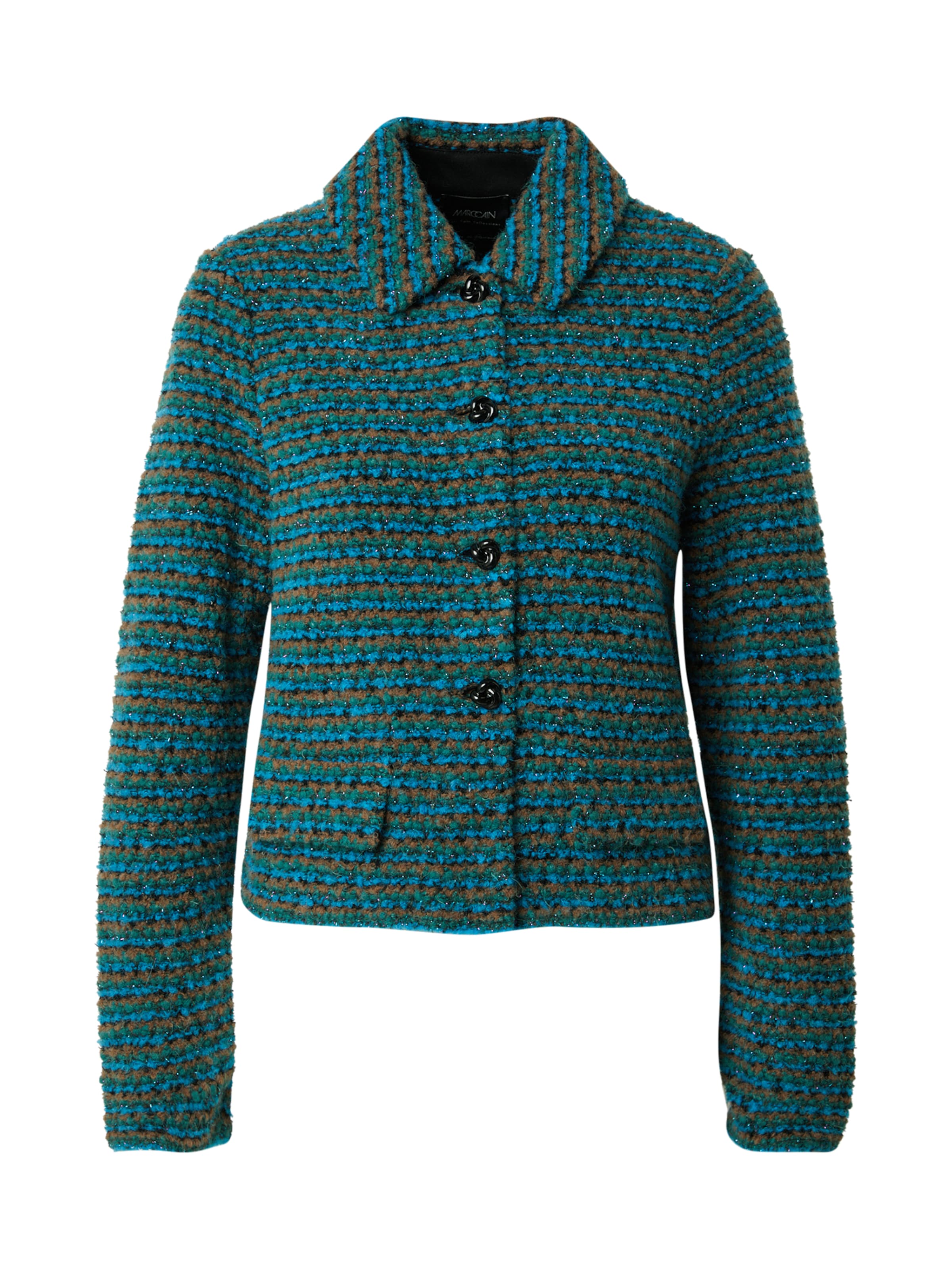 Marc Cain Φθινοπωρινό και ανοιξιάτικο μπουφάν σε πράσινο: μπροστά