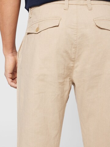 s.Oliver Regular Pleat-Front Pants in Beige