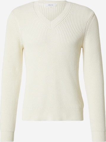 balta DAN FOX APPAREL Megztinis 'Marlon': priekis