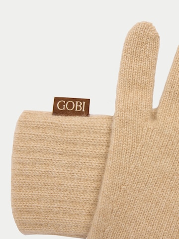 GOBI Cashmere - Guantes con dedos 'Essential Knit Cashmere Gloves' en beige
