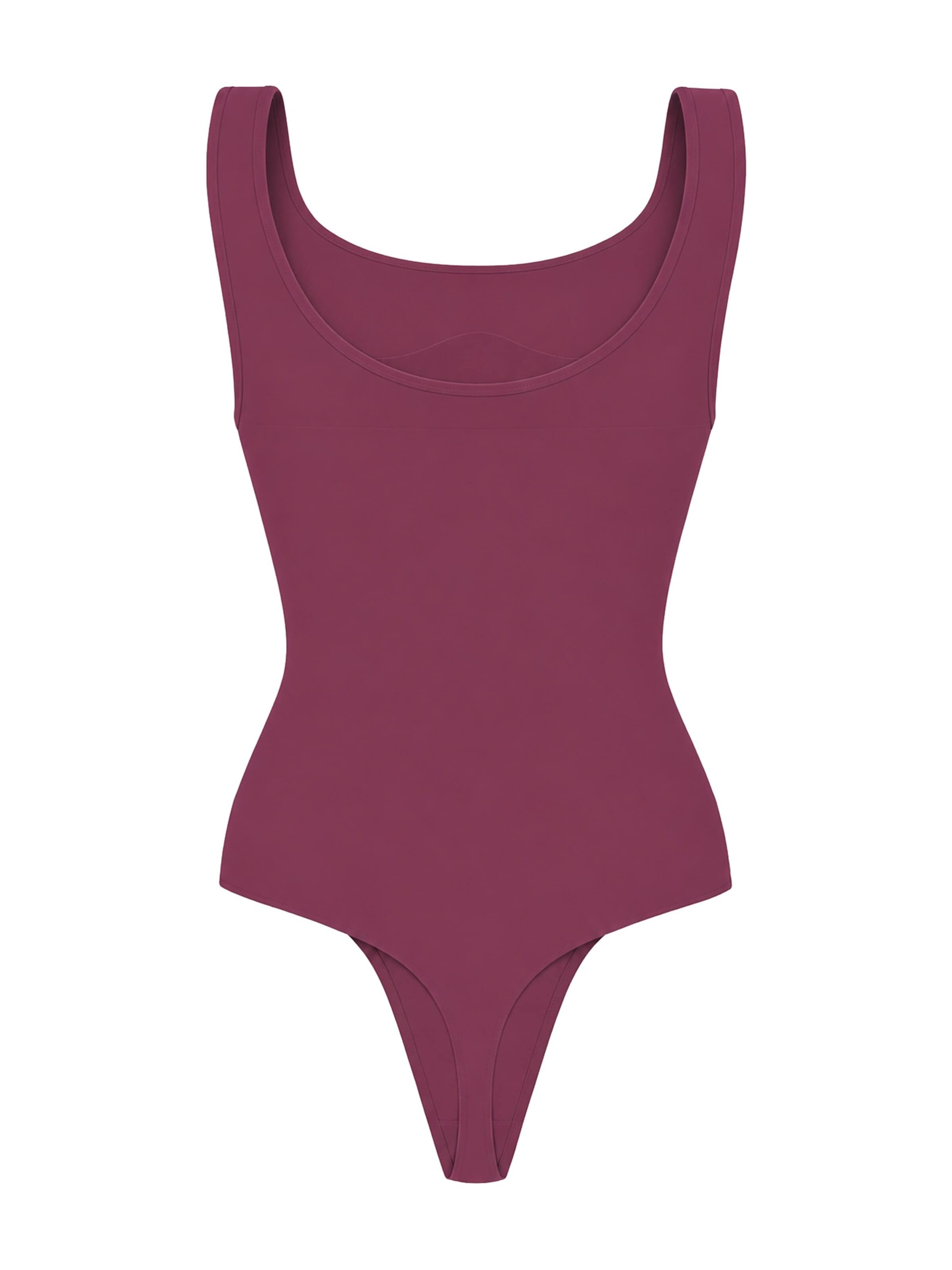 Body modellante 'Tank Sculpting Bodysuit with String' di cfab in lilla