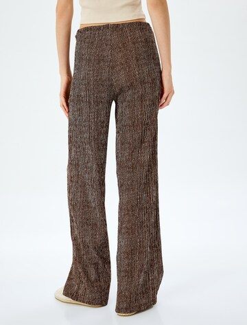 Koton Wide Leg Hose in Braun