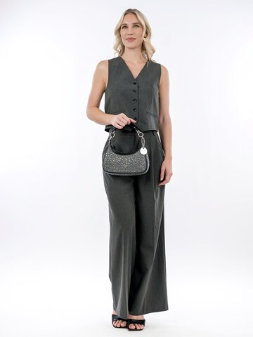 Tamaris - Mala de ombro 'Fleur' em preto: frente