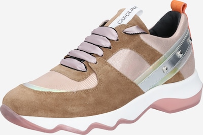 Sneaker low Donna Carolina pe bej / rosé / argintiu, Vizualizare produs