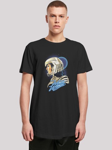 F4NT4STIC Shirt 'DC Comics Wonder Woman 84 Retro Gold Helmet' in Zwart: voorkant