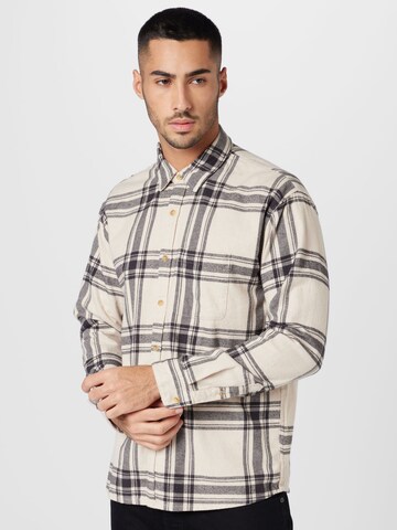 Abercrombie & Fitch Regular Fit Skjorte i hvid: forside