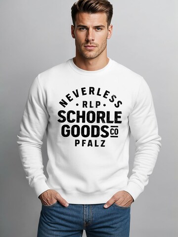 Neverless Sweatshirt 'Schorle' in White
