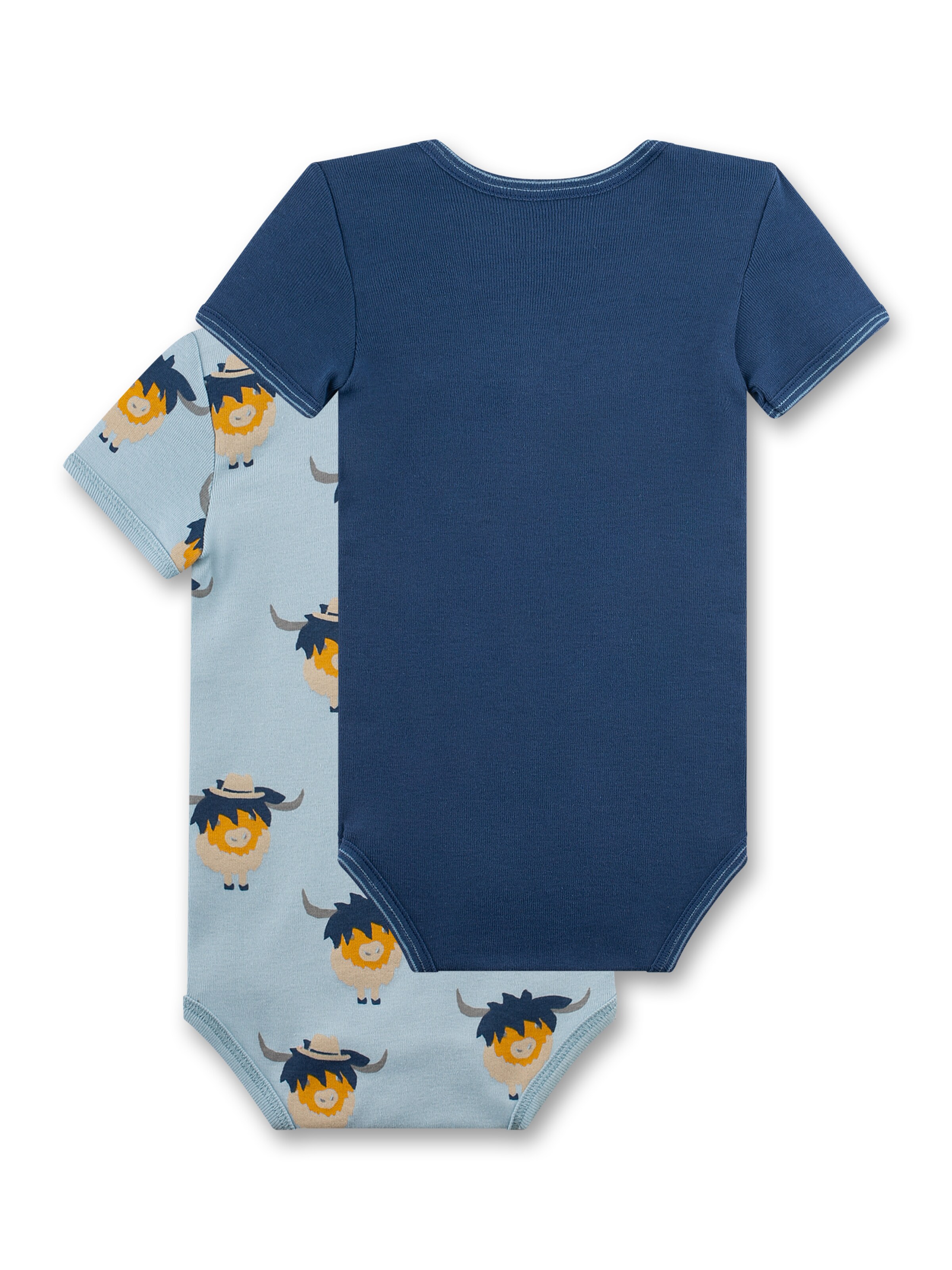 Tutina / body per bambino di Sanetta in blu