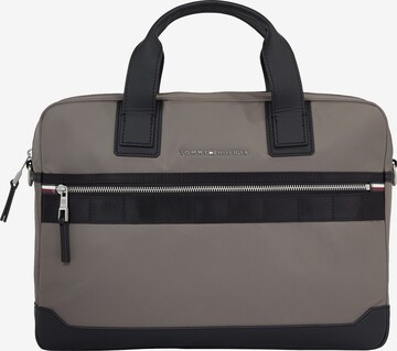 TOMMY HILFIGER Laptop Bag 'Elevated' in Grey: front
