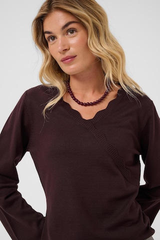 SAINT TROPEZ Sweter 'Madlena' w kolorze brązowy