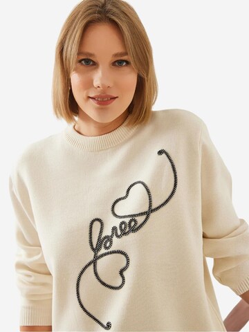 Pull-over 'Pullover' Bianco Lucci en beige