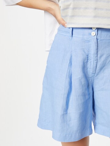 BOSS Orange Boot cut Pleat-Front Pants 'Taweta' in Blue