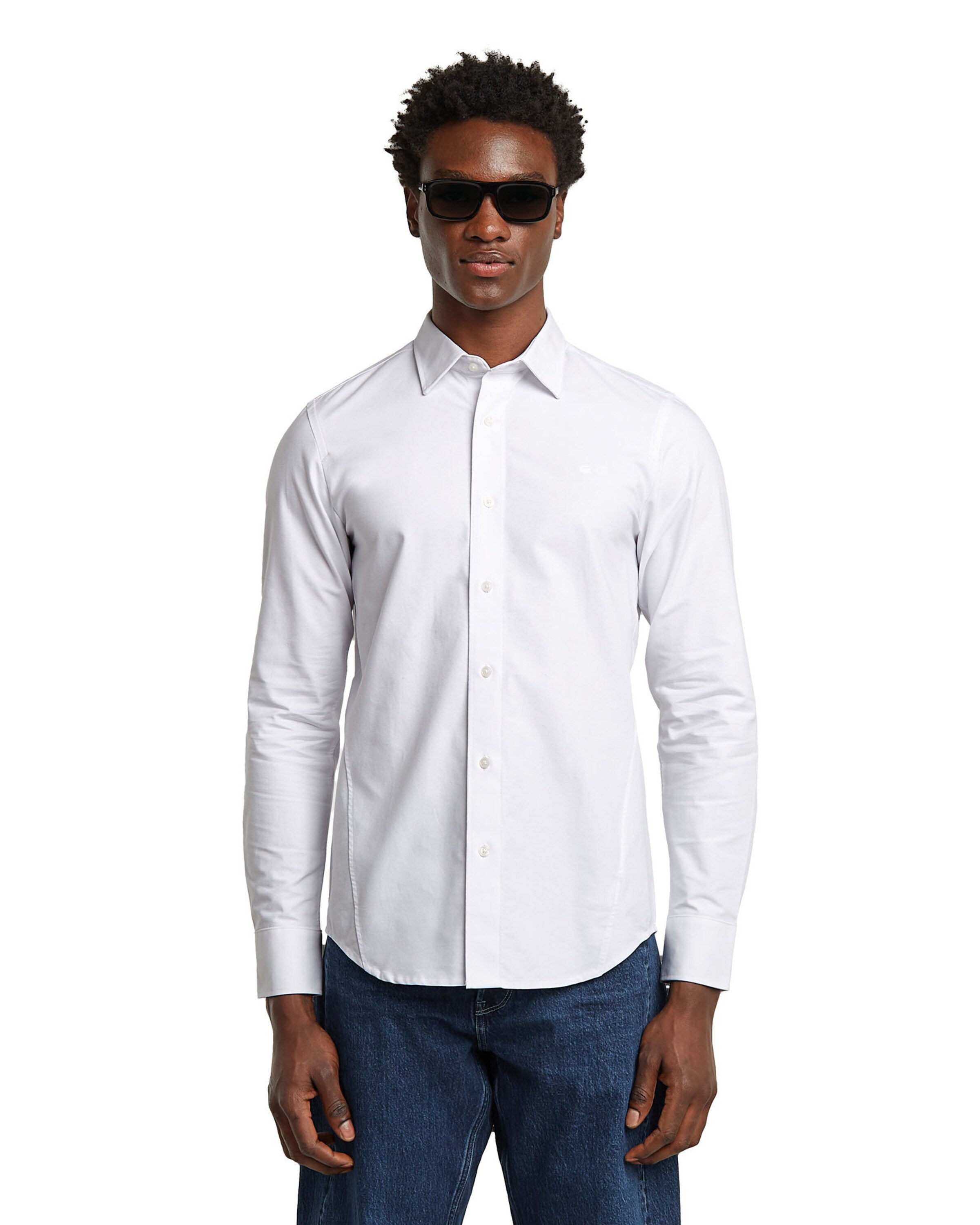 G-STAR Regular Fit Hemd in Weiß: Vorderseite