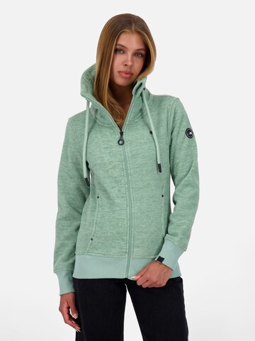 Alife and Kickin Fleece Jacket 'Vivian' in Green: front