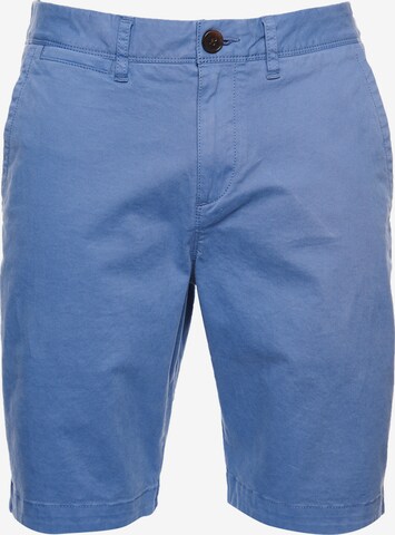 Superdry Regular Chino Pants in Blue: front