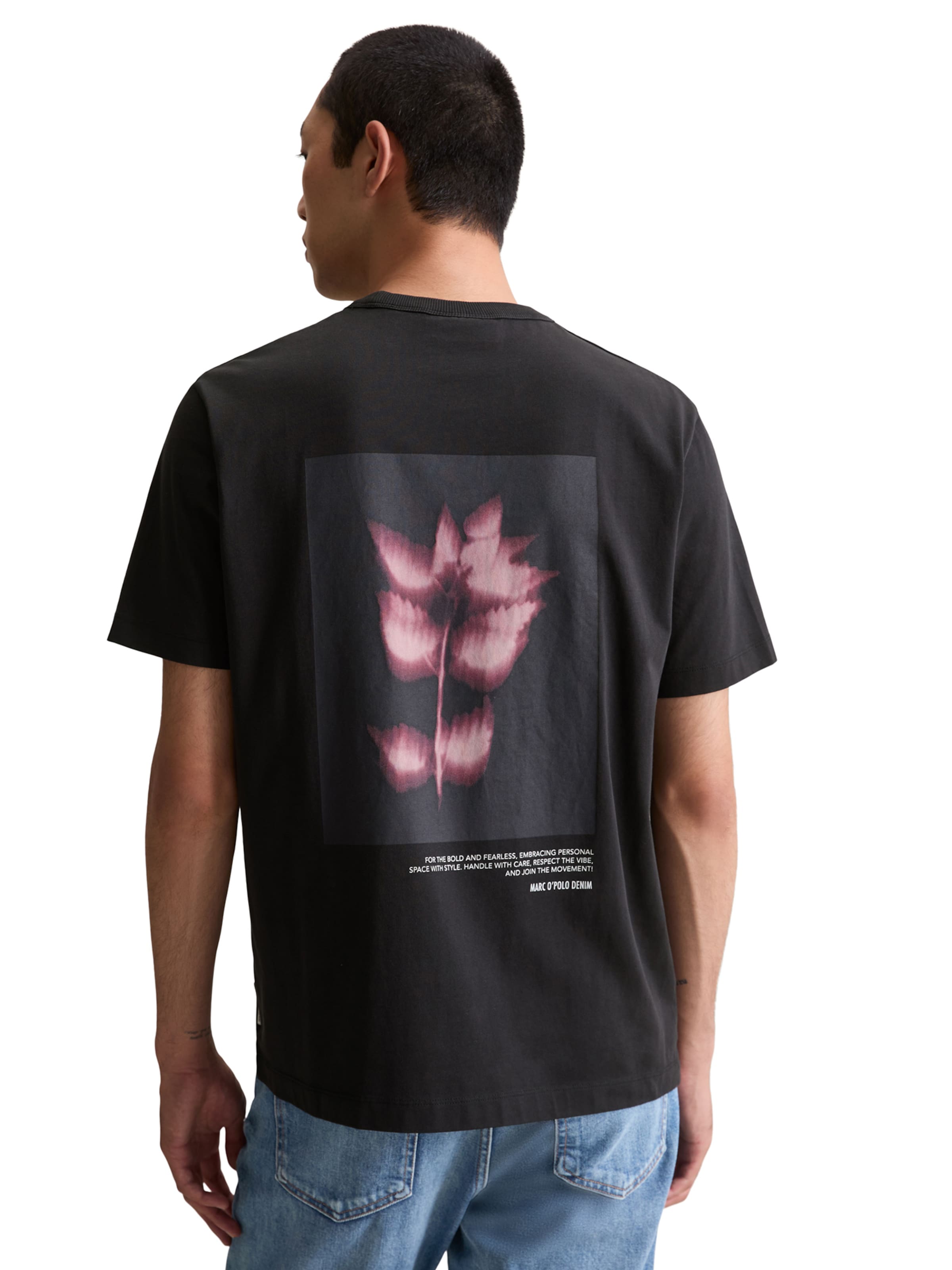 T-Shirt Marc O'Polo DENIM en noir : devant