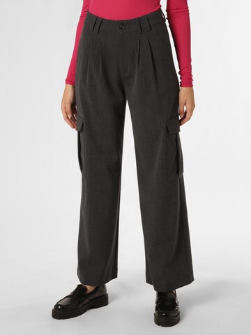 Ipuri Pleat-Front Pants in Grey: front