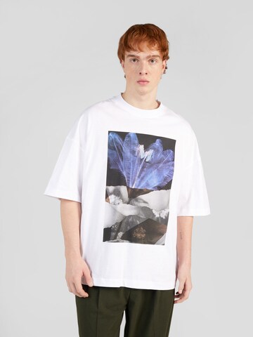 T-Shirt TOPMAN en blanc : devant