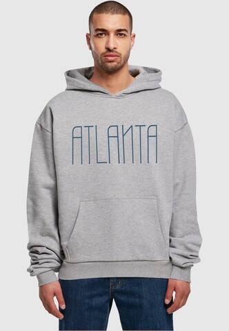 Merchcode Sweatshirt 'Atlanta' in Grau: predná strana