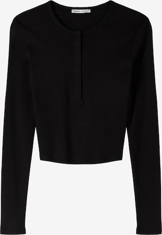 Bershka Shirt in Schwarz: Vorderseite