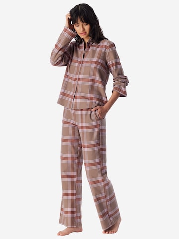Pyjama ' Selected Premium Warming ' SCHIESSER en beige