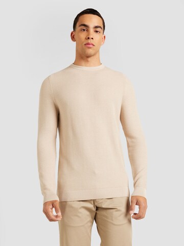 JOOP! Trui 'Conrados' in Beige: voorkant