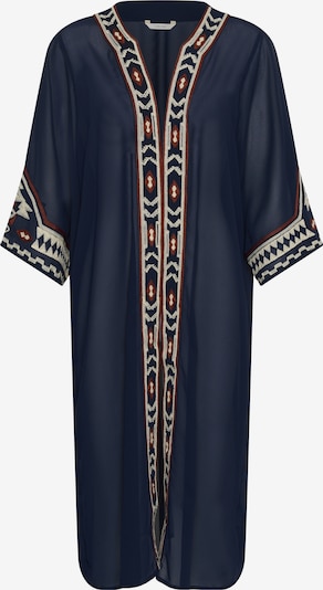 XS-XL dydžio Kimono 'CRBeti' iš Cream, spalva – smėlio spalva / tamsiai mėlyna / ruda, Prekių apžvalga