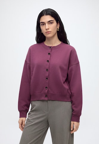 Abercrombie & Fitch Sweatjakke i lilla: forside