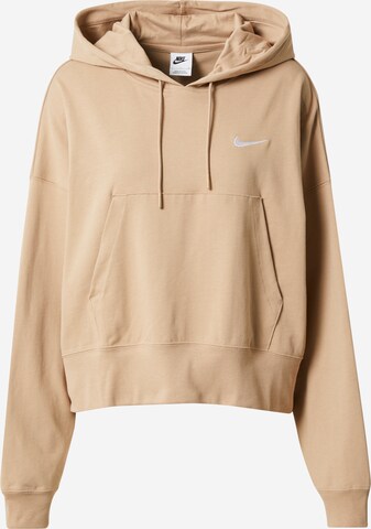 Nike Sportswear Sweatshirt 'Swoosh' in Beige: predná strana