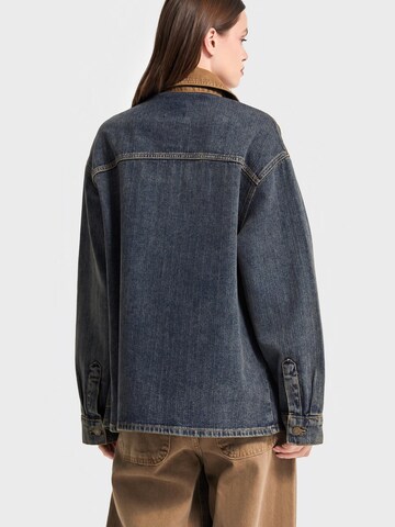 IT'S BASIC Tussenjas 'Oversized Denim Jacket' in Blauw