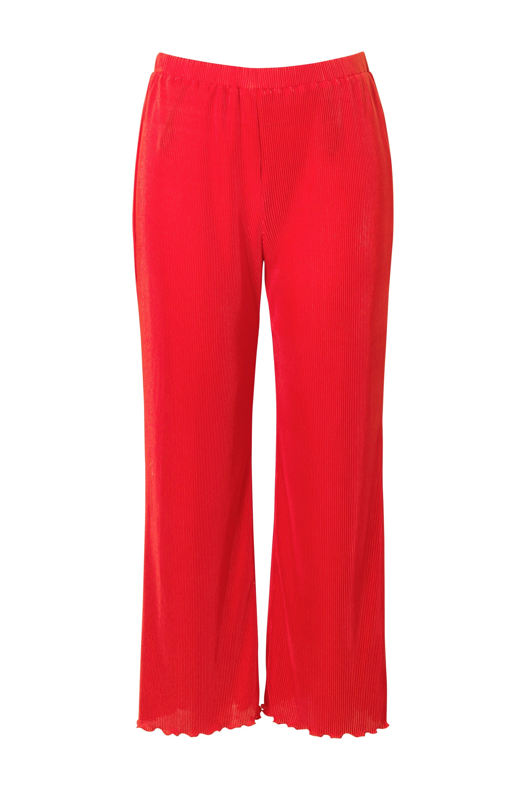 MIAMODA Wide leg Broek in Rood: voorkant